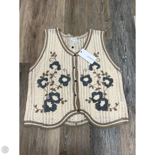 Vest Sweater By Anniewear In Cream, Size: L/XL