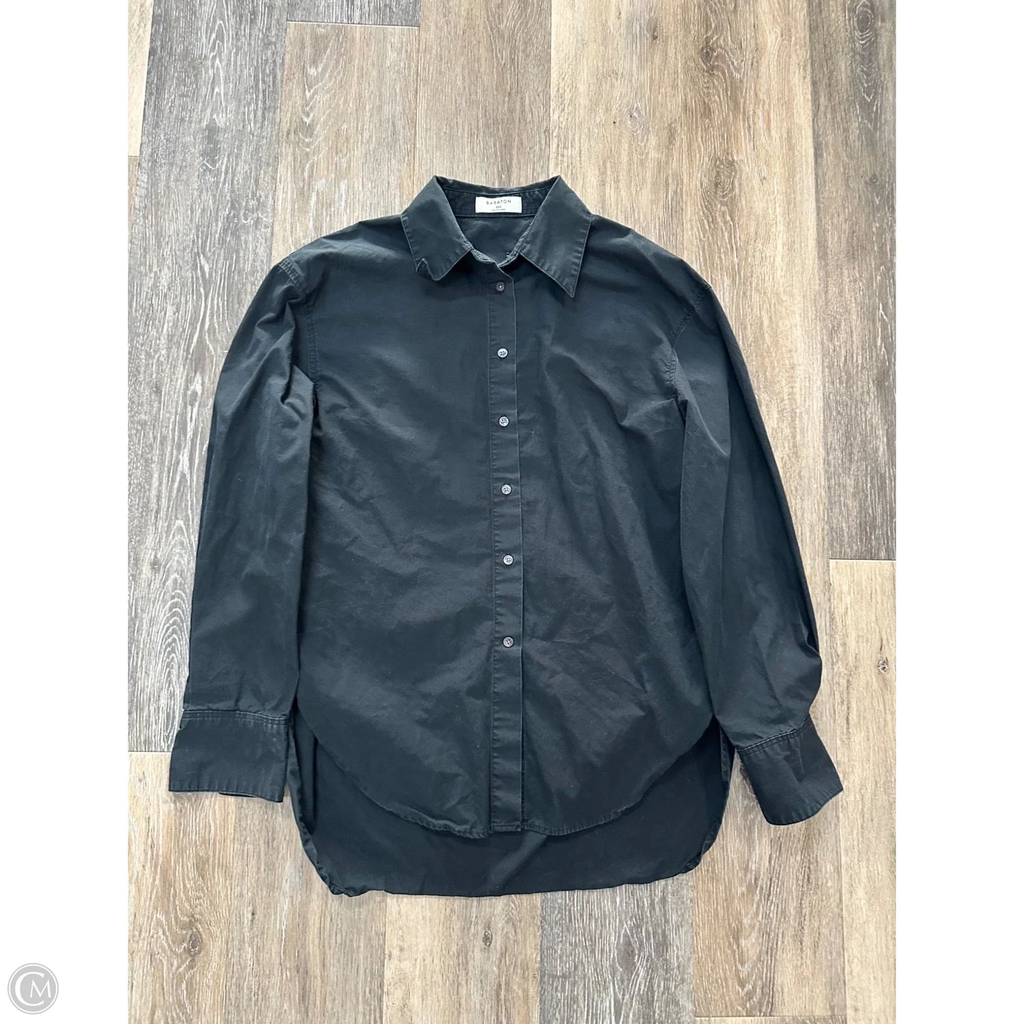 Blouse Long Sleeve By Babaton In Black, Size: XXS
