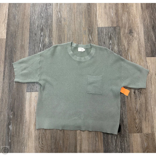 Sweater Short Sleeve By Dreamers In Green, Size: M