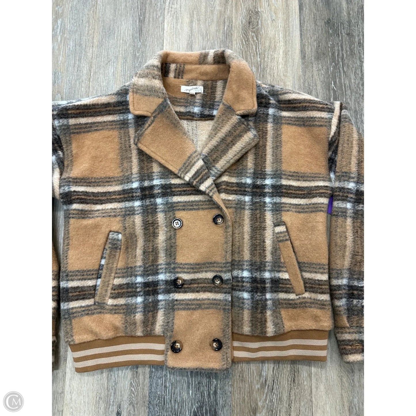 Jacket Other By Mystree In Plaid Pattern, Size: S