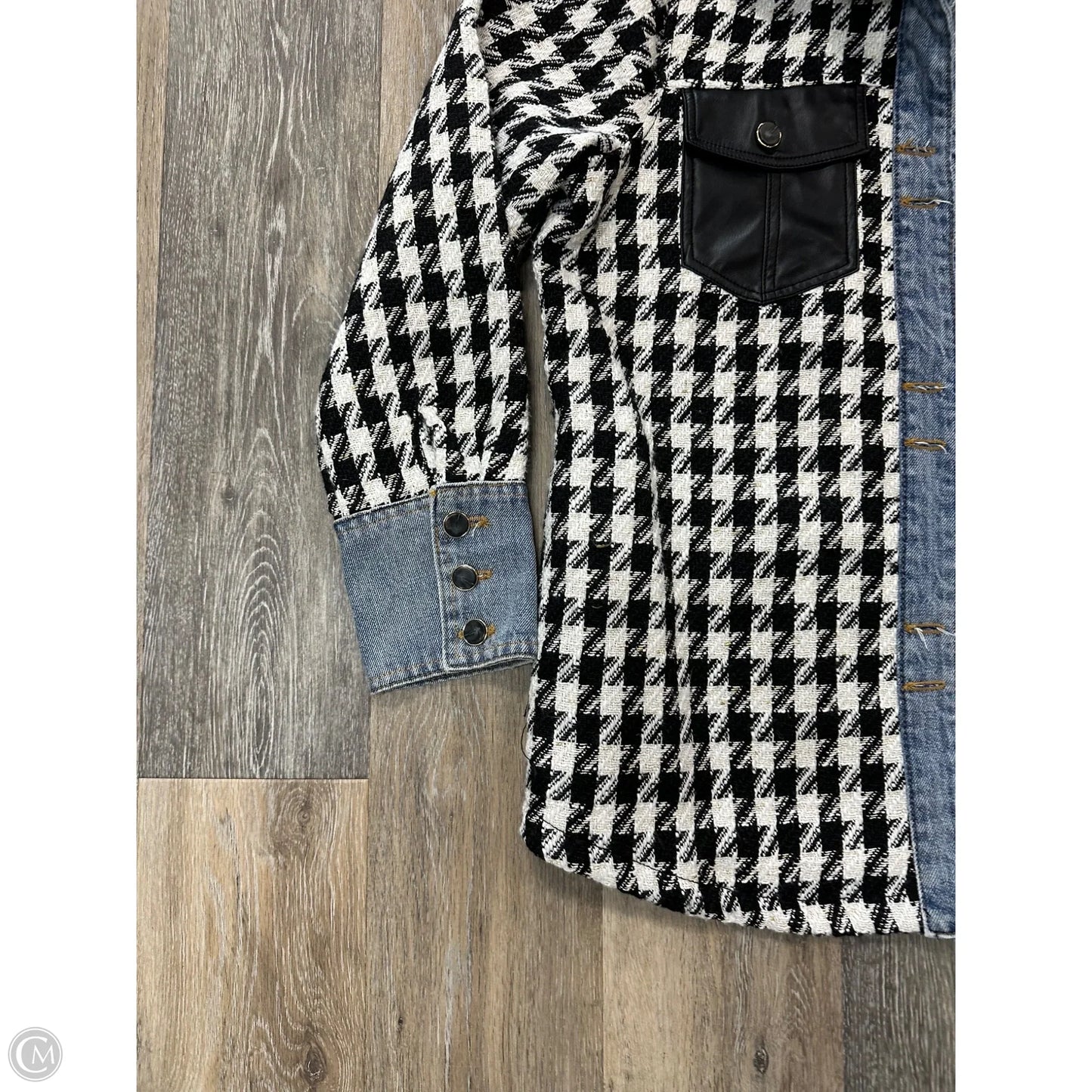 Jacket Other By Tribal In Black & White, Size: L