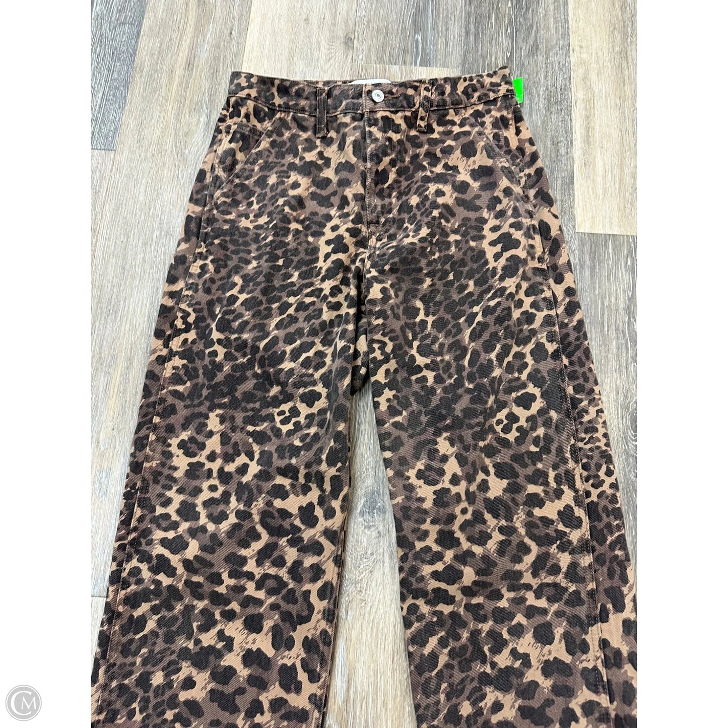 Jeans Wide Leg By Abercrombie And Fitch In Animal Print, Size: 2
