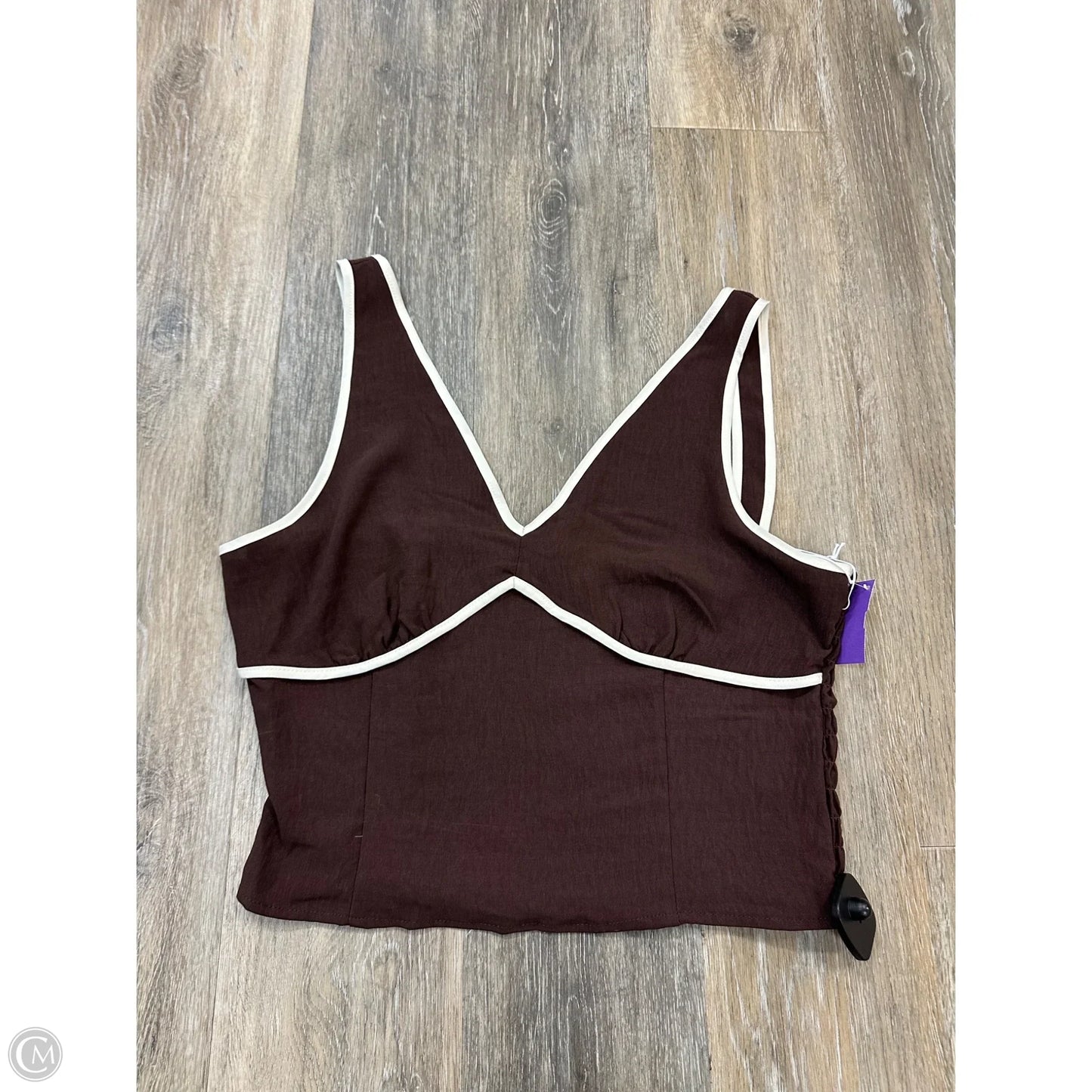 Top Sleeveless By Sienna Sky In Brown, Size: Xl