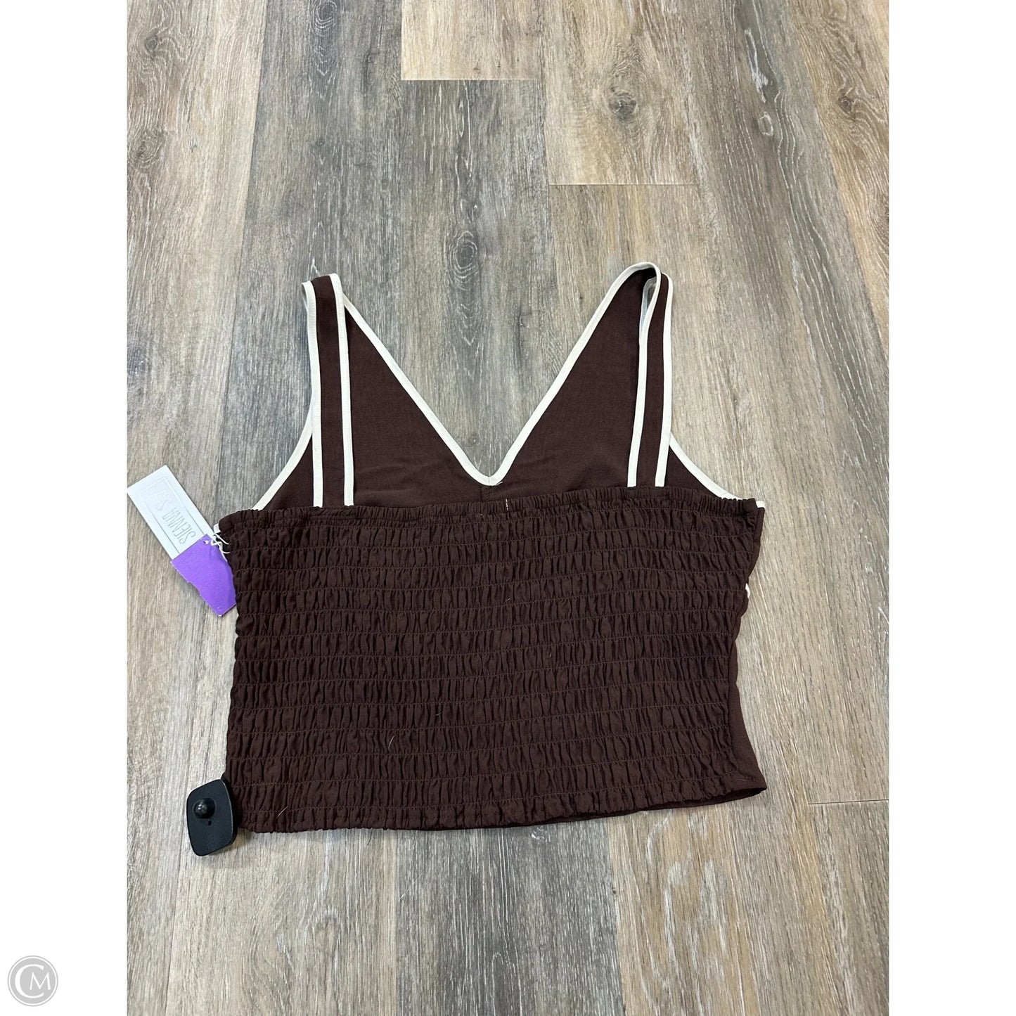 Top Sleeveless By Sienna Sky In Brown, Size: Xl