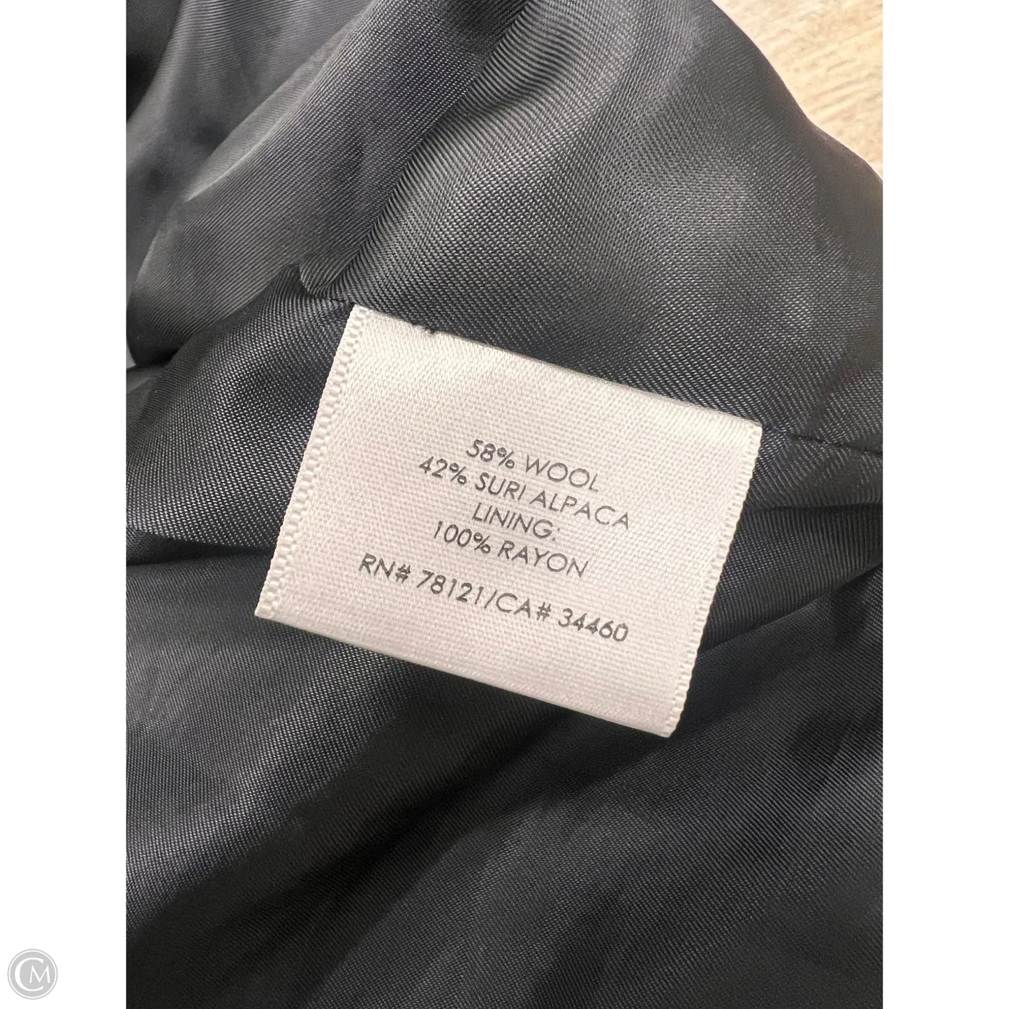 Coat Faux Fur & Sherpa By Eileen Fisher In Black, Size: M