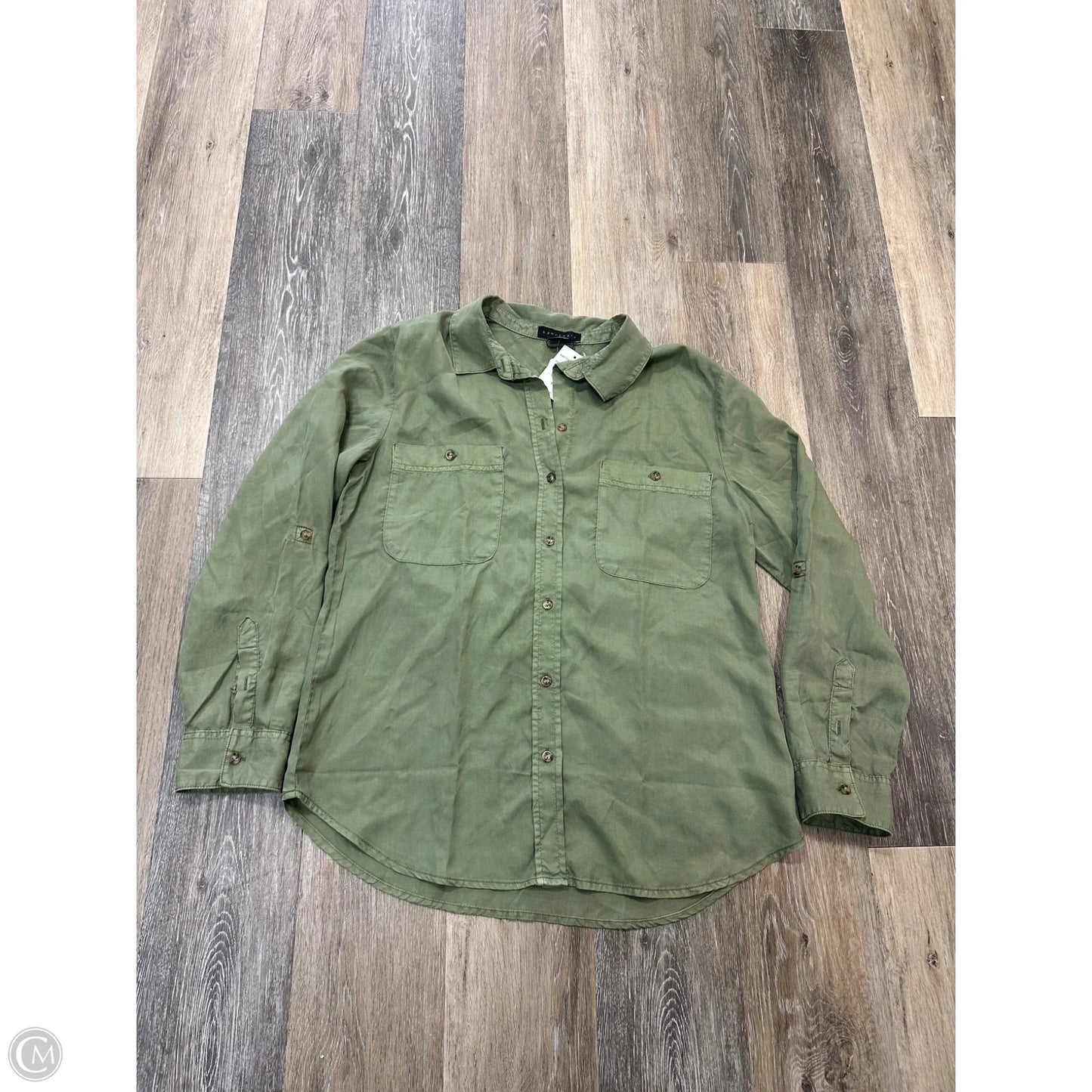 Blouse Long Sleeve By Sanctuary In Green, Size: M