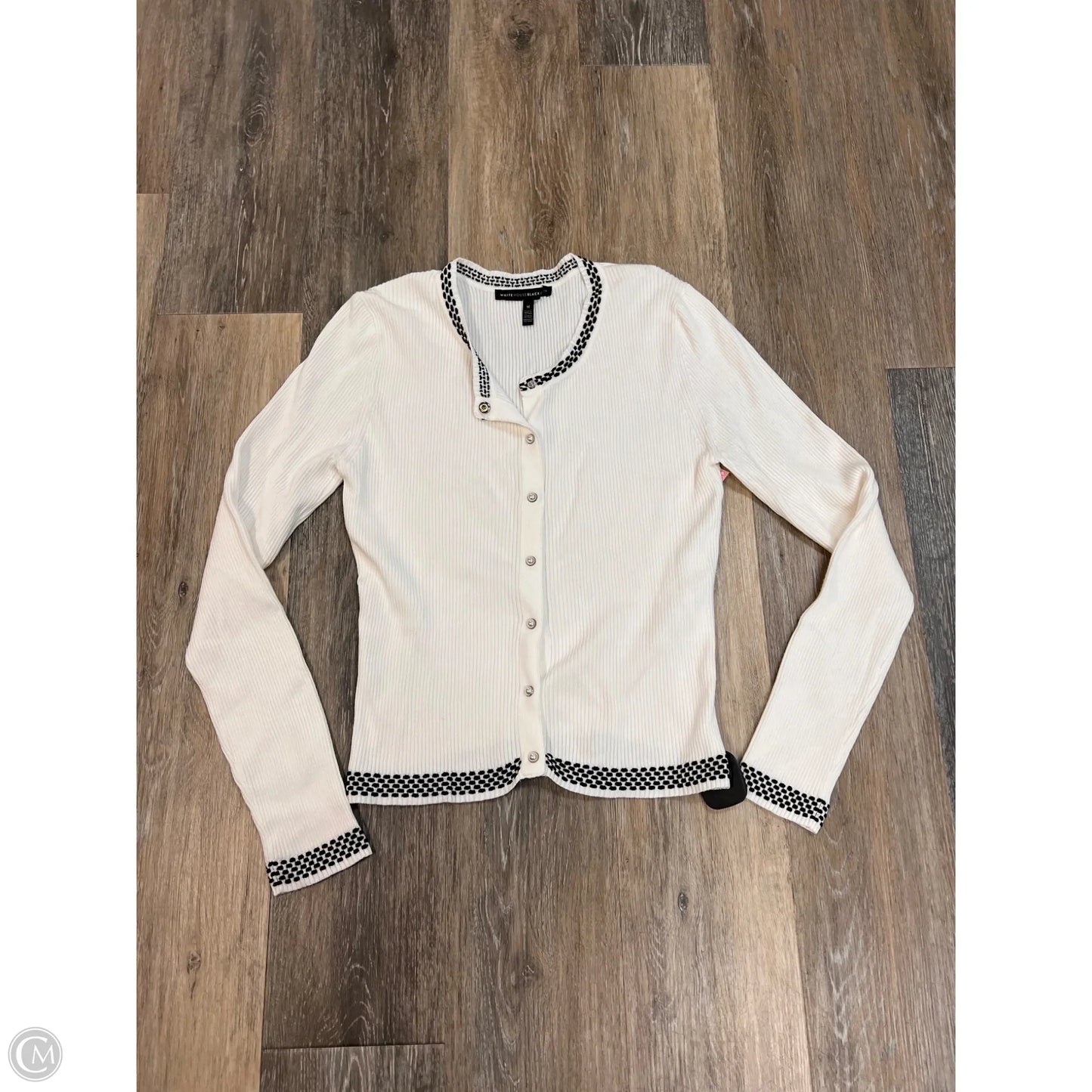 -Sweater Cardigan By White House Black Market In White, Size: M
