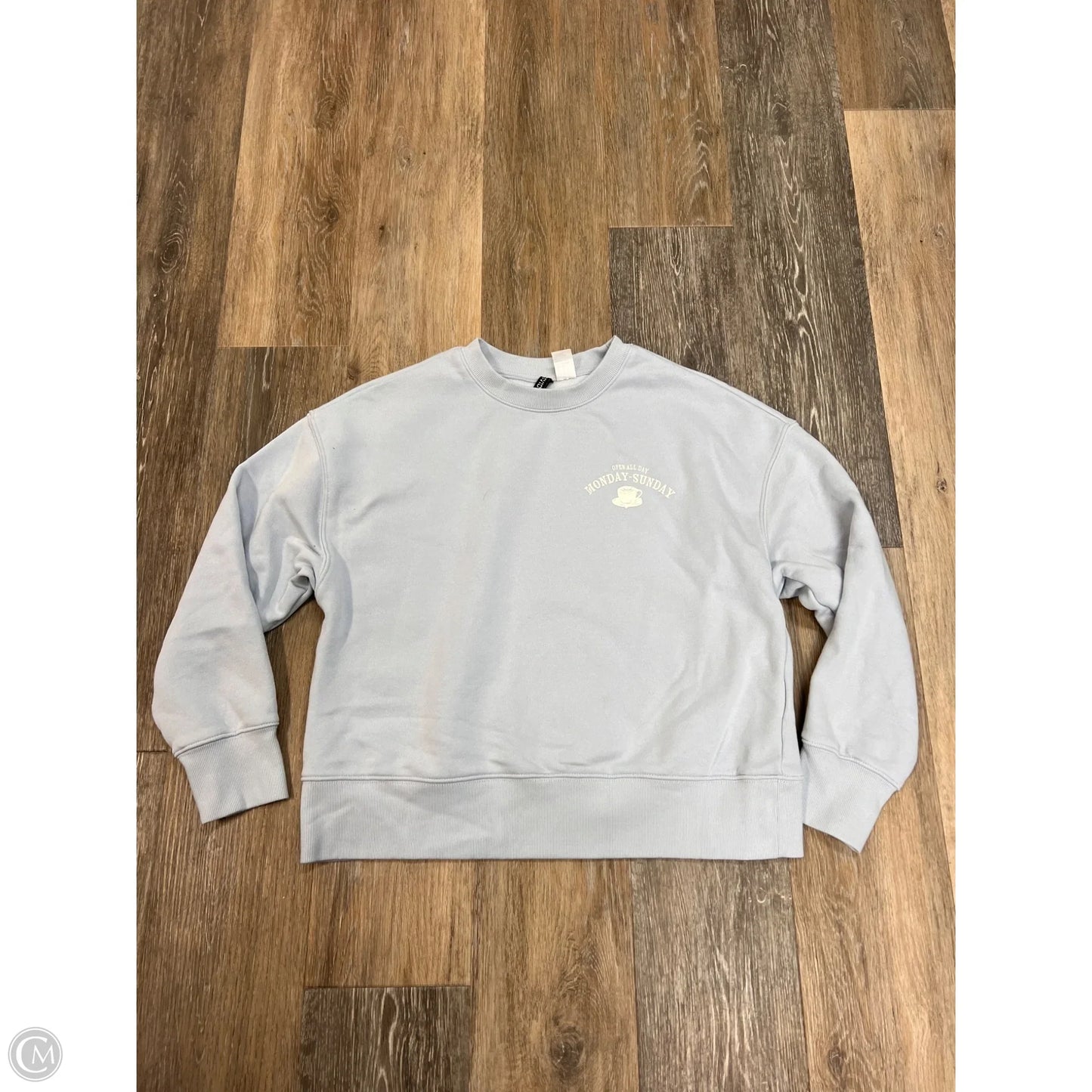 Sweatshirt Crewneck By Divided In Blue, Size: Xs