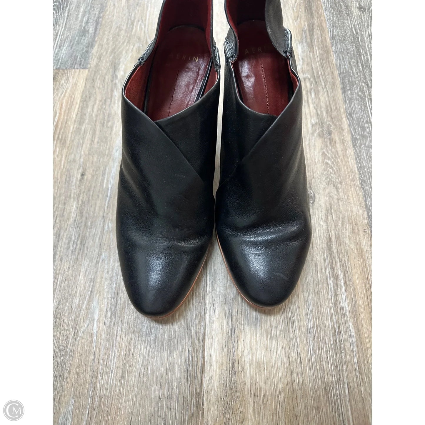 Boots Ankle Heels By Aerin In Black, Size: 8.5