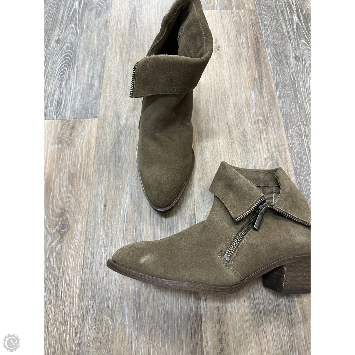 Boots Ankle Heels By Sole Society In Taupe, Size: 6