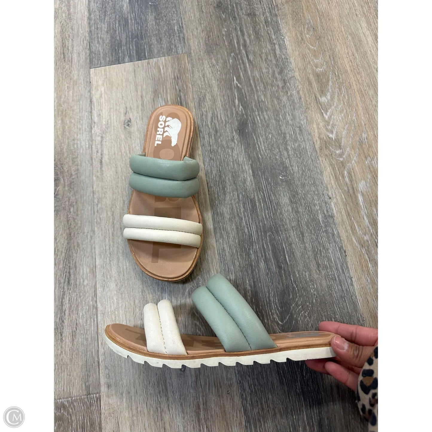 Sandals Flats By Sorel In Green, Size: 6.5