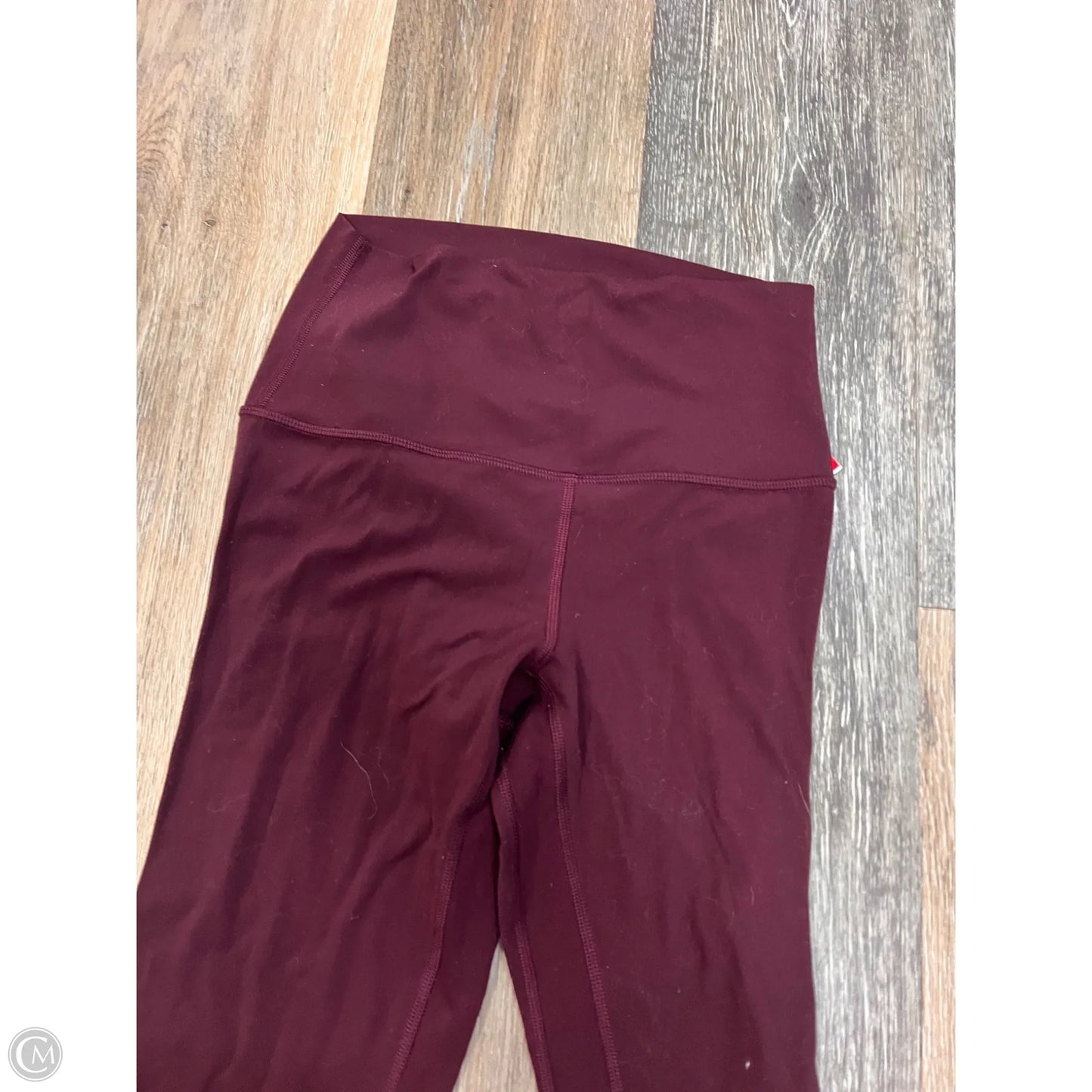 Athletic Pants By Lululemon In Maroon, Size: 4