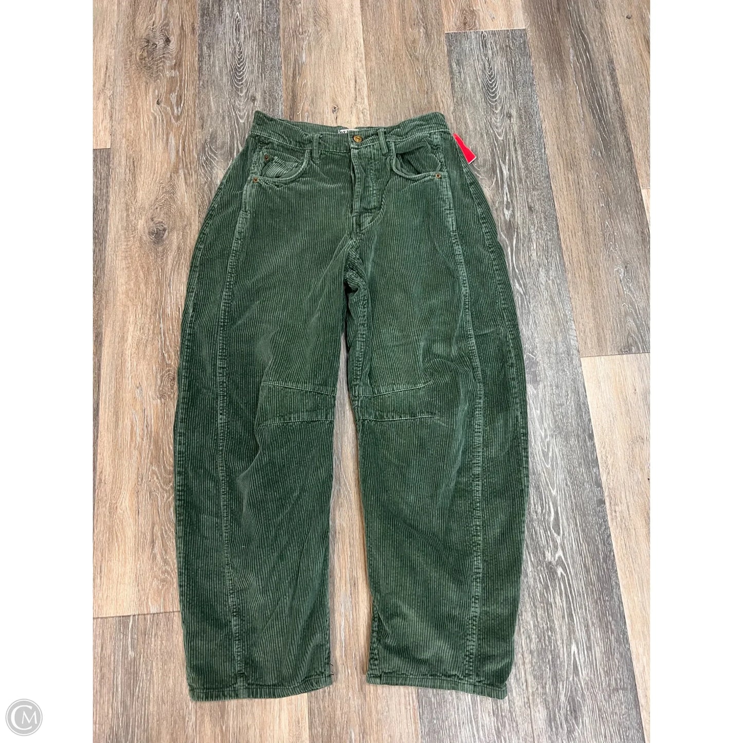 Pants Corduroy By We The Free In Green, Size: 1/25