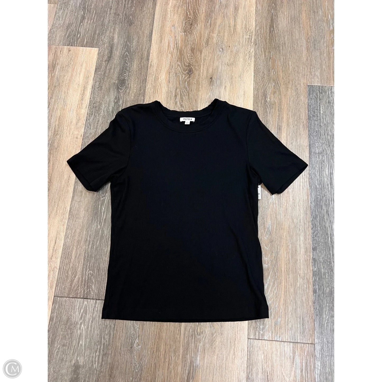 Top Short Sleeve By Pistola In Black, Size: L