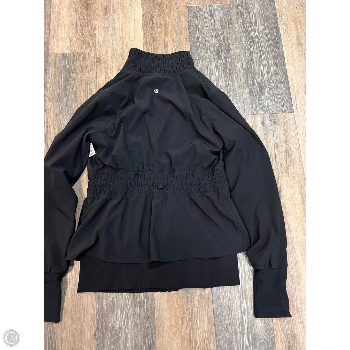 Athletic Jacket By Lululemon In Black, Size: 8