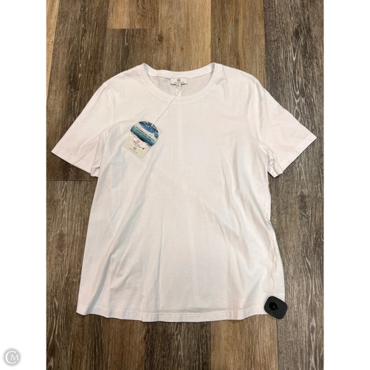 Top Short Sleeve By Adriano Goldschmied In White, Size: Xl