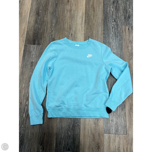 Athletic Sweatshirt Crewneck By Nike Apparel In Blue, Size: S