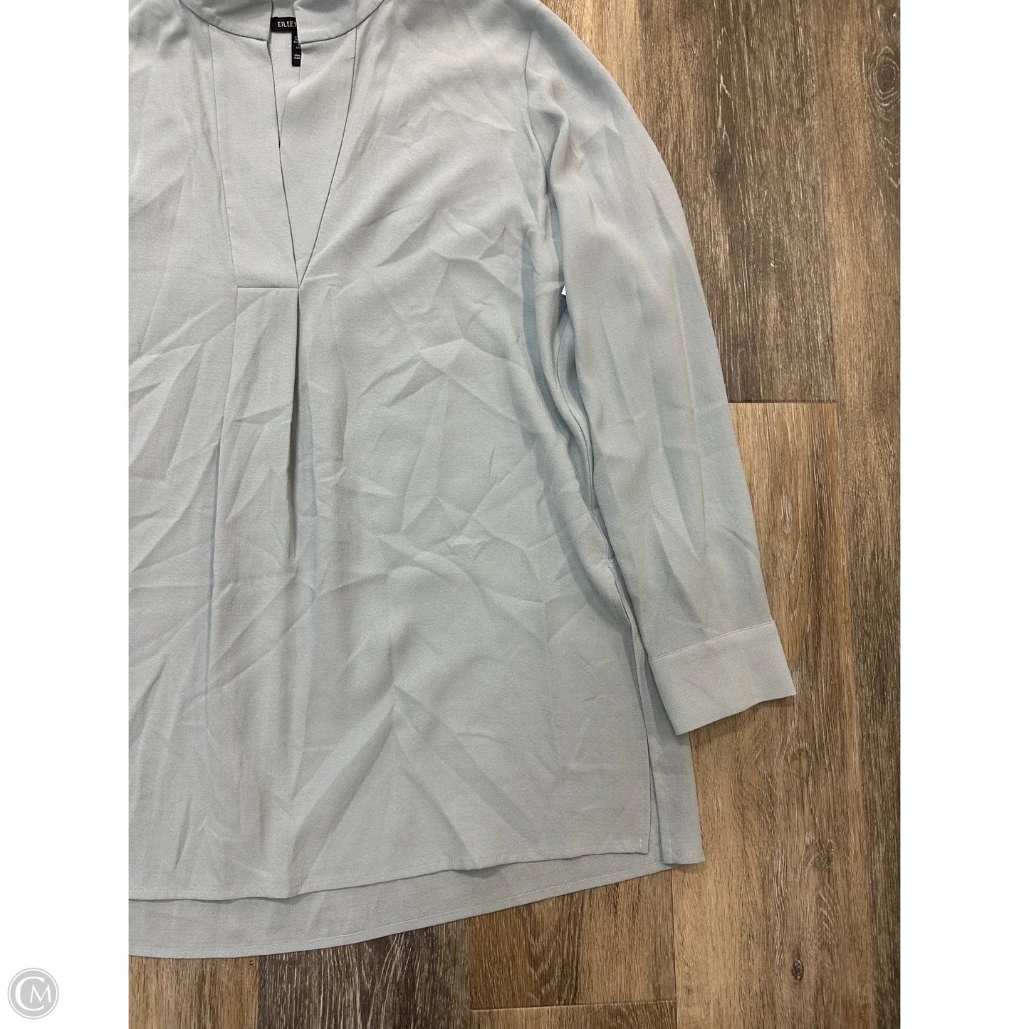 Blouse Long Sleeve By Eileen Fisher In Grey, Size: Xs