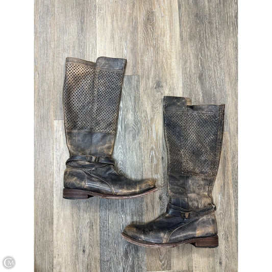 Boots Mid-calf Flats By Bed Stu In Brown, Size: 11