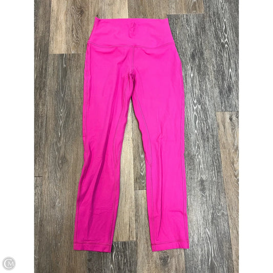 -Athletic Pants By Lululemon In Pink, Size: 6