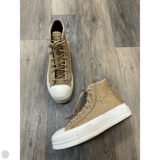 Shoes Sneakers By Converse In Tan, Size: 7.5