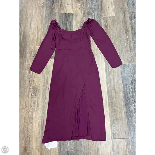 -Dress Party Long By Abercrombie And Fitch In Purple, Size: M