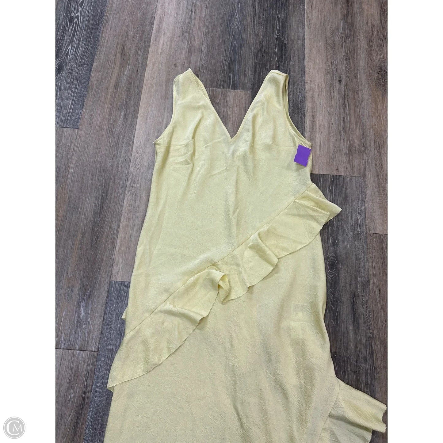 Dress Party Long By H&m In Yellow, Size: S