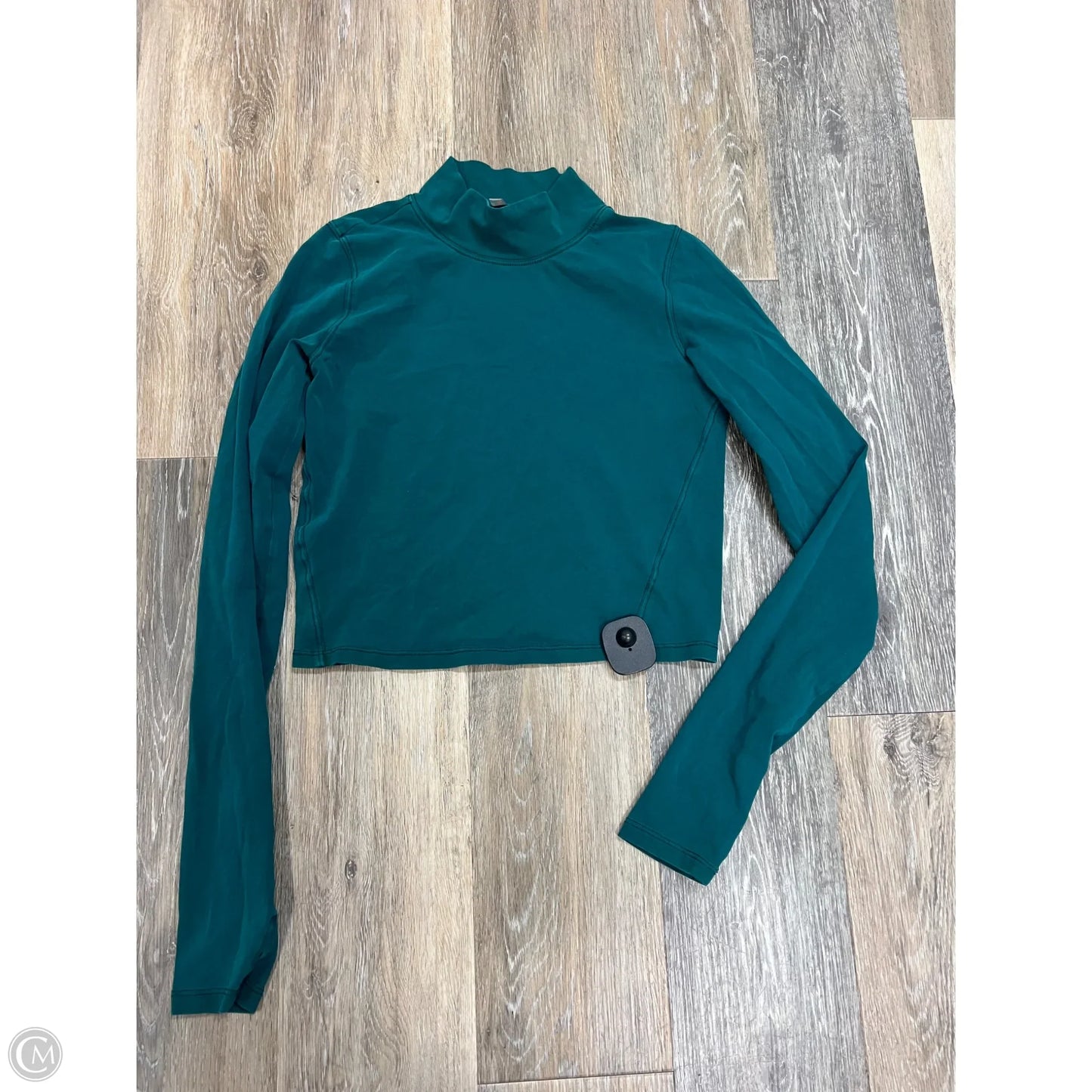 Athletic Top Long Sleeve Collar By Free People In Teal, Size: Xs