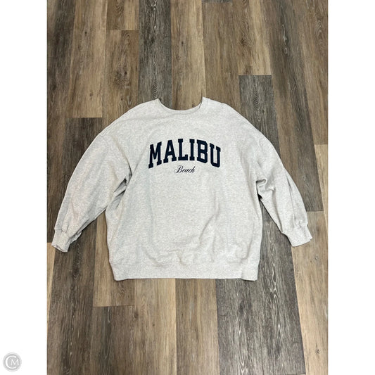 Sweatshirt Crewneck By Old Navy In Grey, Size: 2x