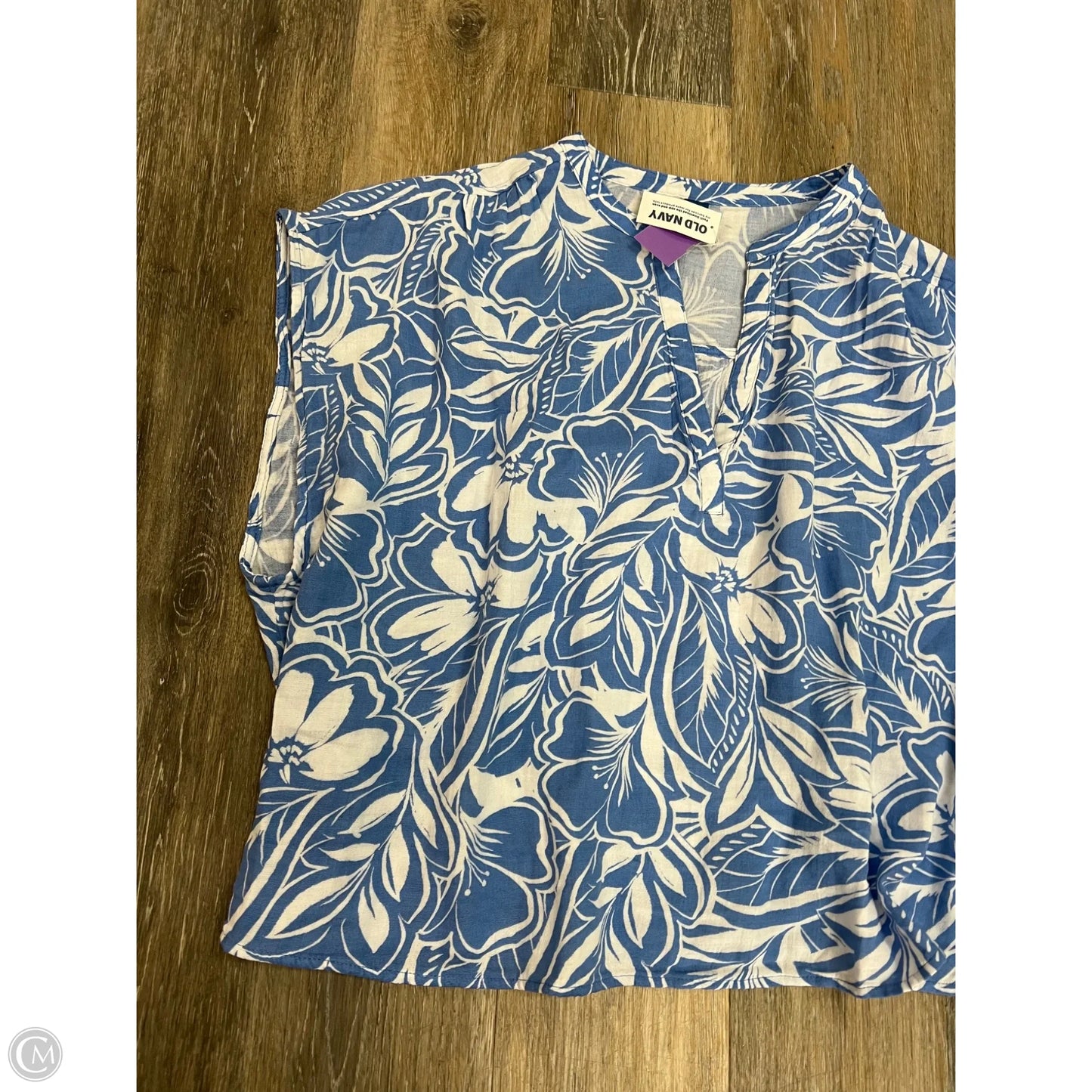 Top Short Sleeve By Old Navy In Blue, Size: 2x