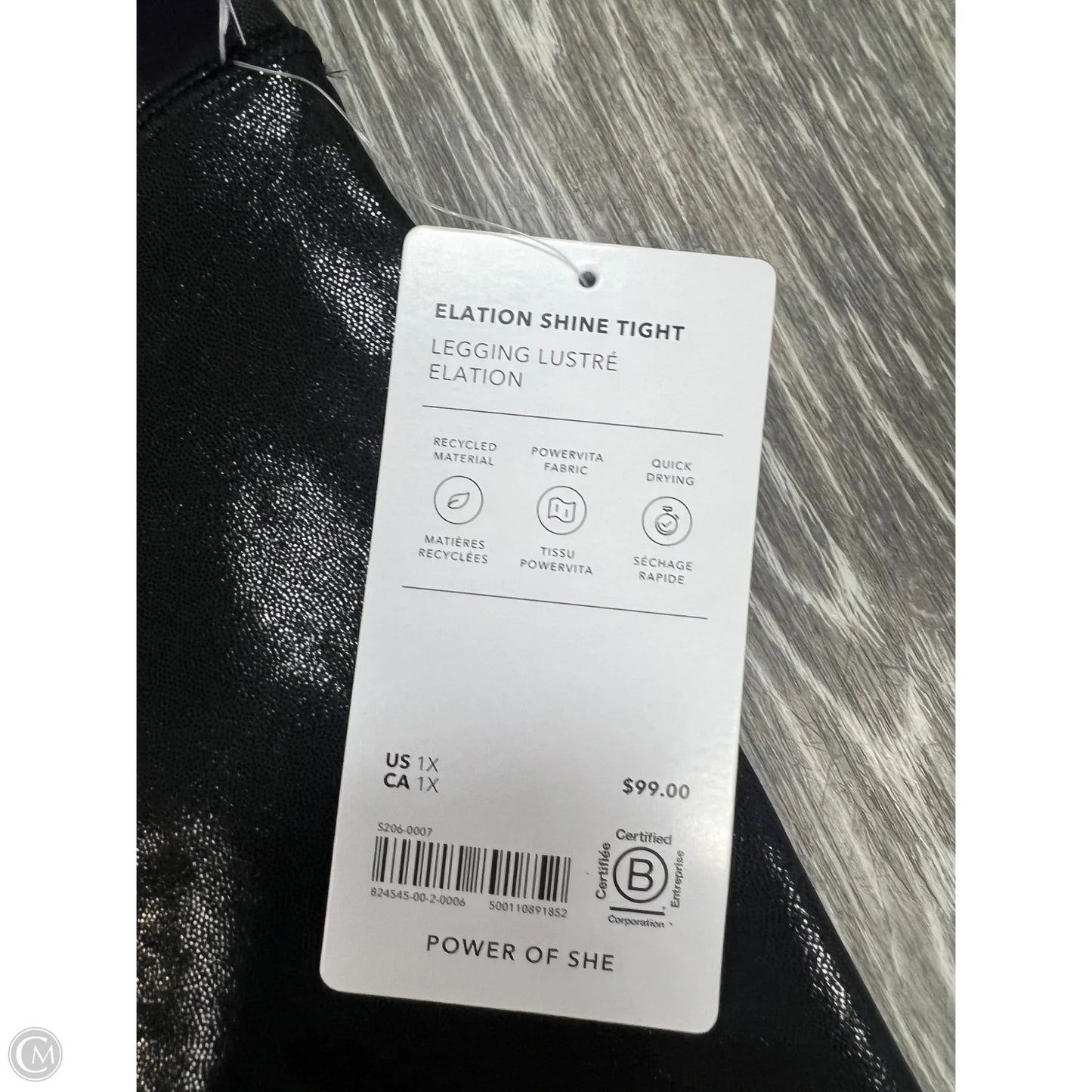 Athletic Leggings By Athleta In Black, Size: 1x