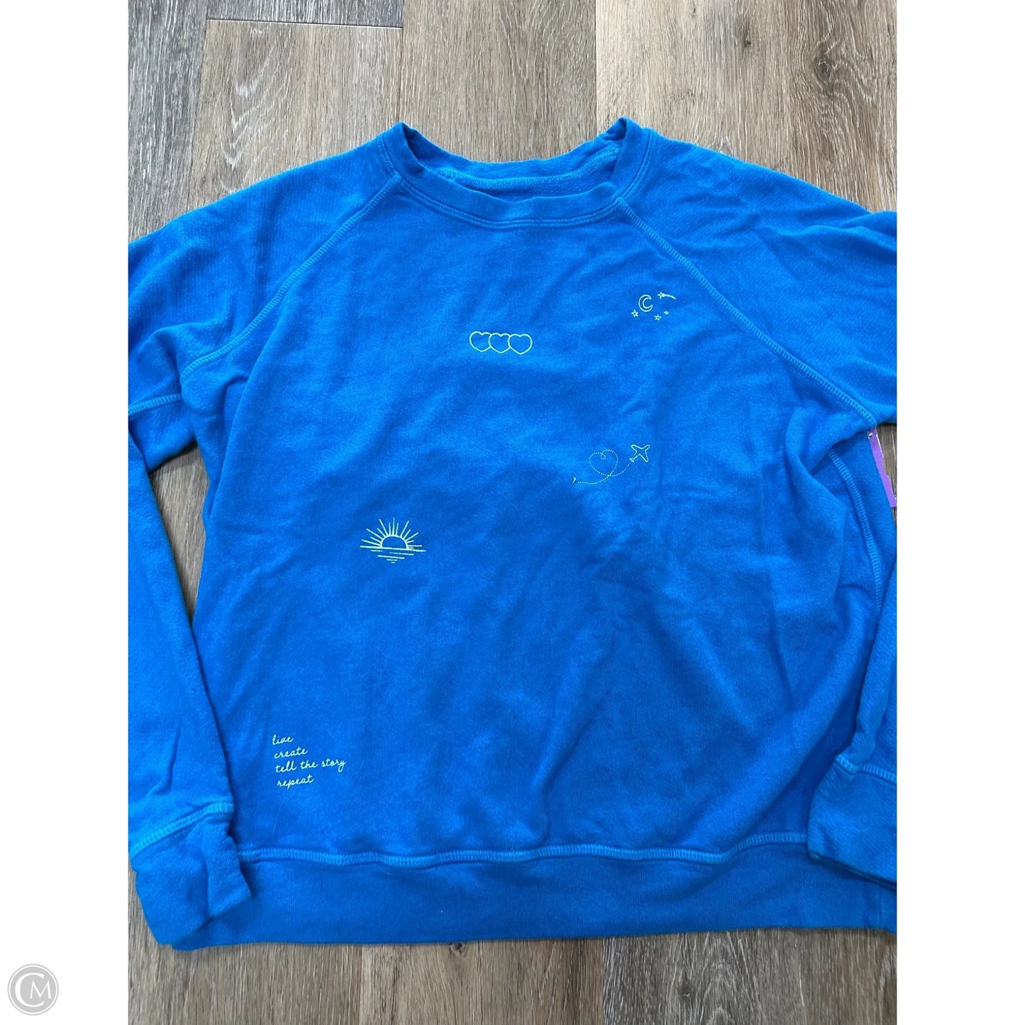 Sweatshirt Crewneck By Good Hyouman In Blue, Size: Xs