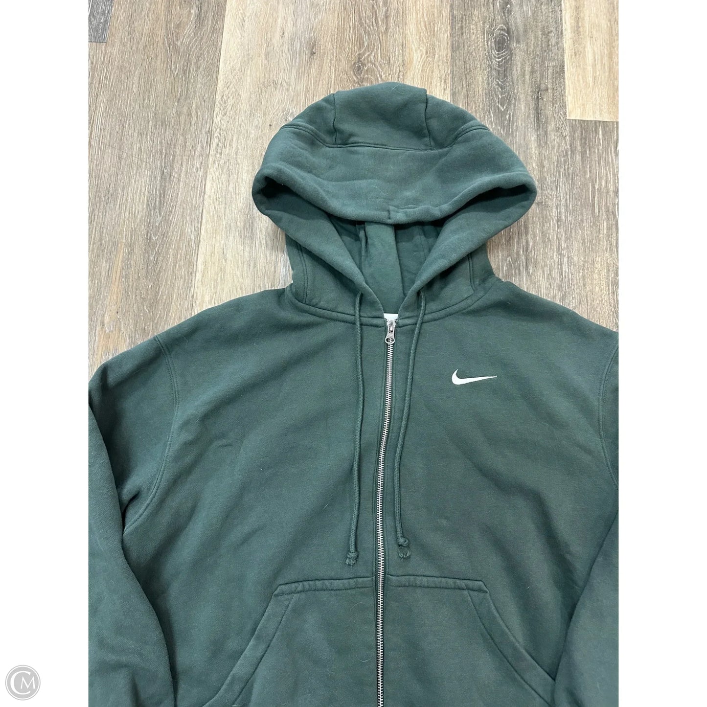 Athletic Sweatshirt Hoodie By Nike Apparel In Green, Size: S