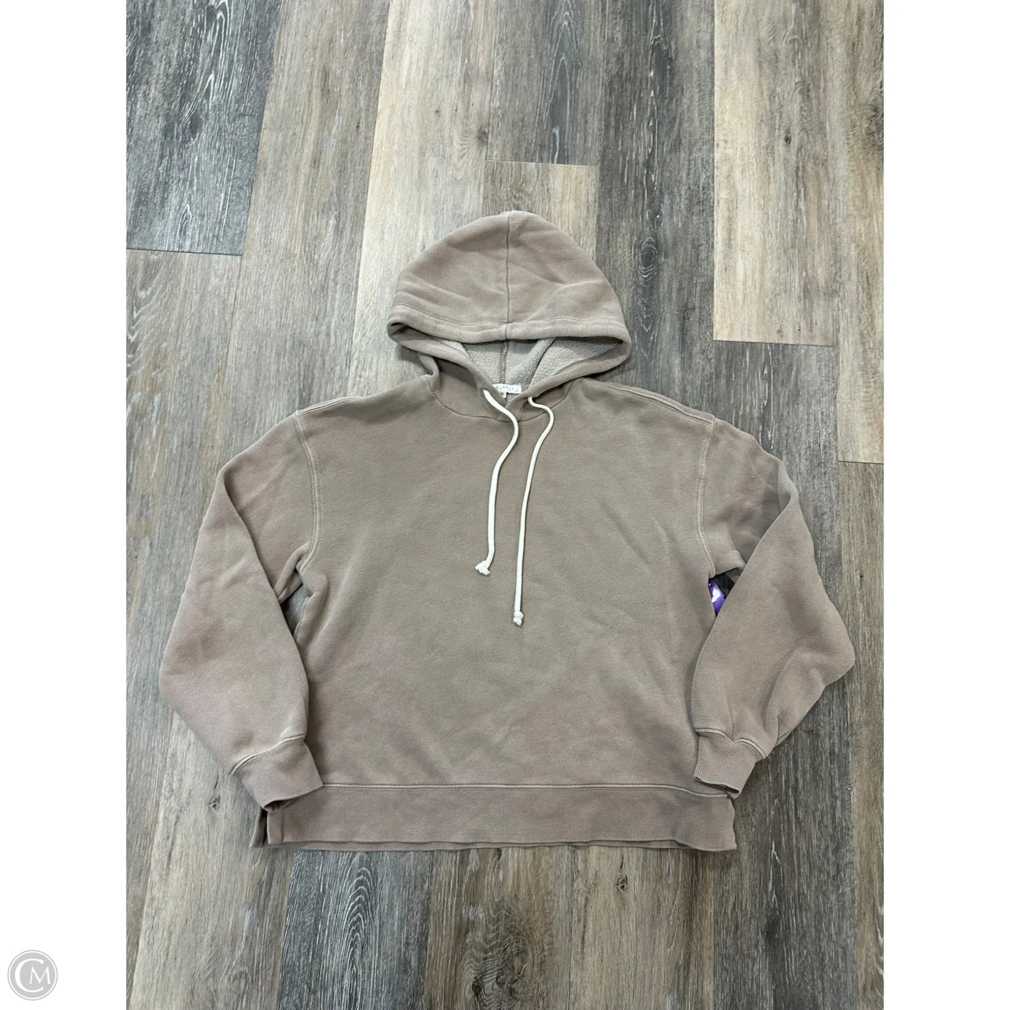 Sweatshirt Hoodie By Z Supply In Tan, Size: Xs