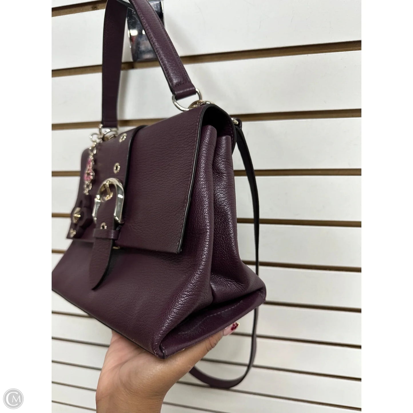 Handbag Leather By Henri Bendel, Size: Medium