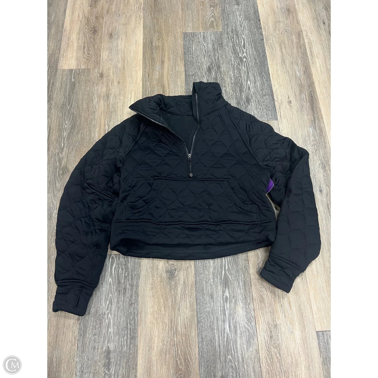 Athletic Sweatshirt Crewneck By Lululemon In Black, Size: XS/S