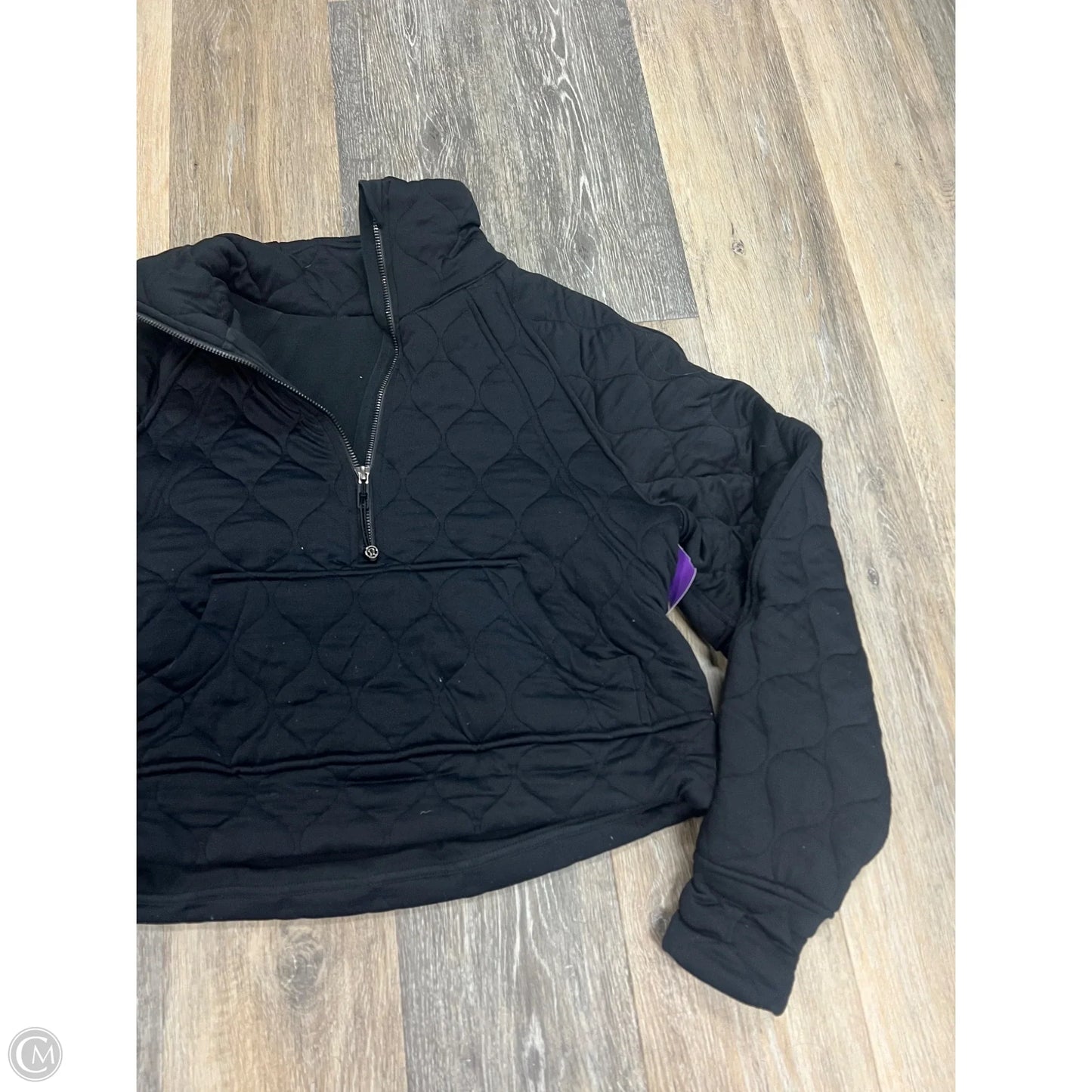 Athletic Sweatshirt Crewneck By Lululemon In Black, Size: XS/S