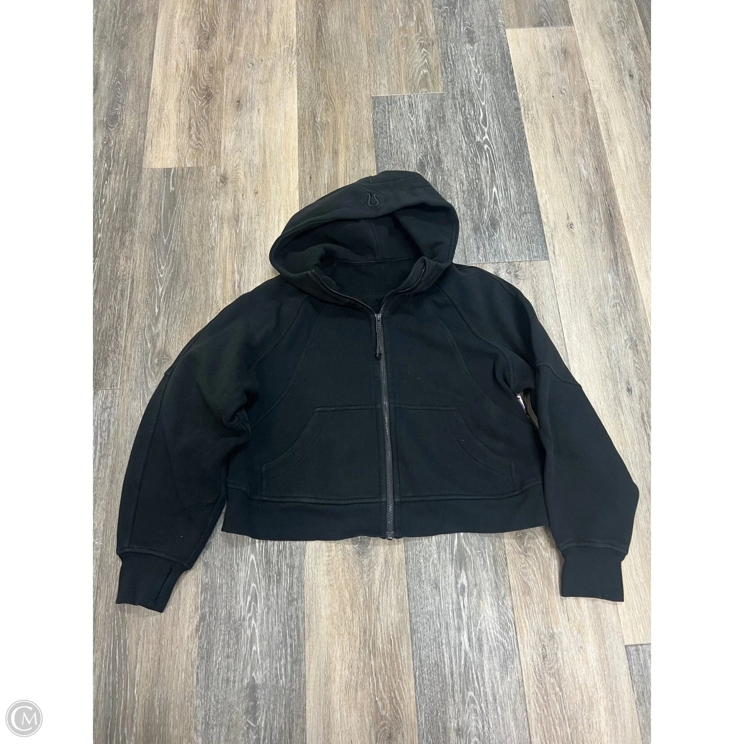 Athletic Sweatshirt Hoodie By Lululemon In Black, Size: Xs/S