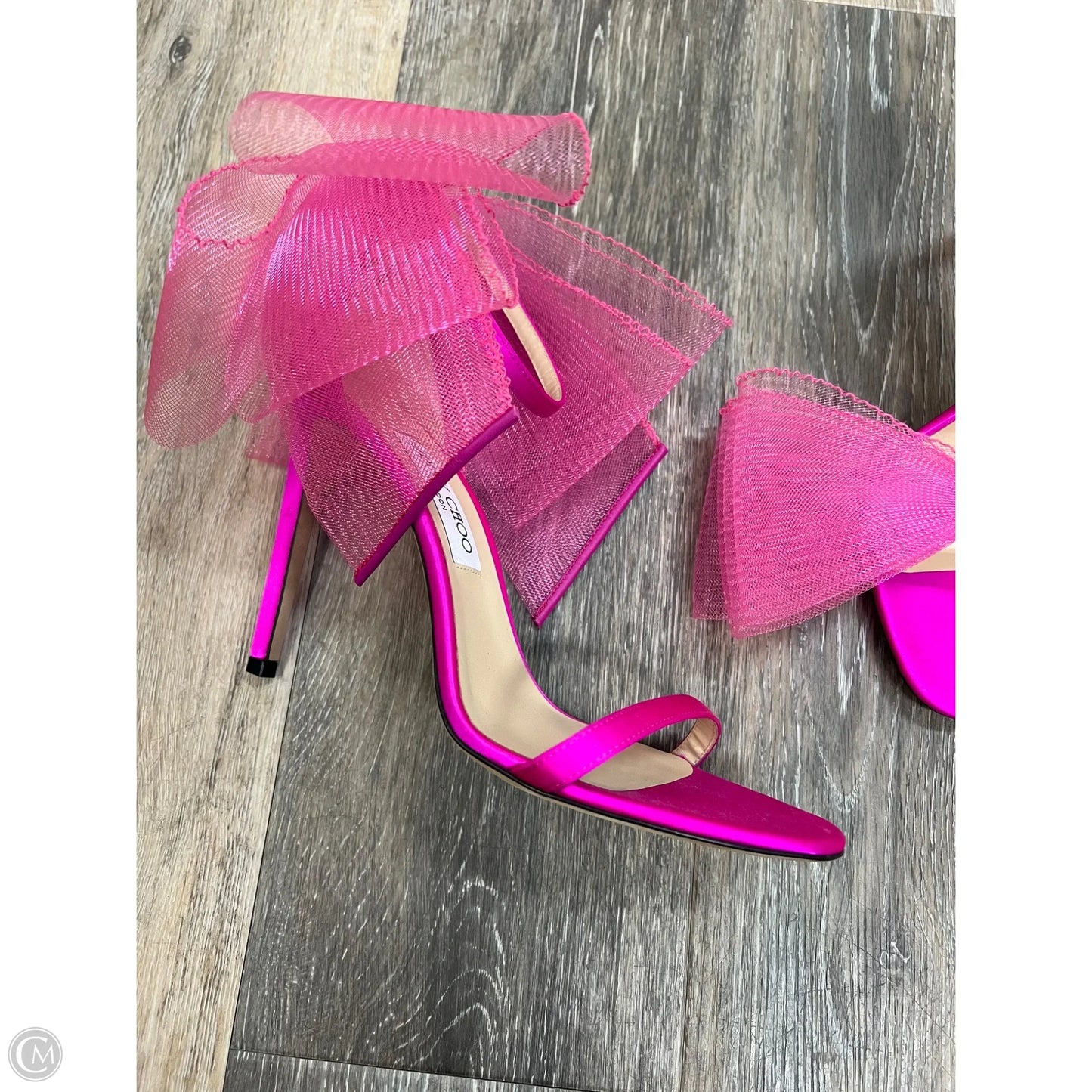 Sandals Luxury Designer By Jimmy Choo In Pink, Size: 10 (41)