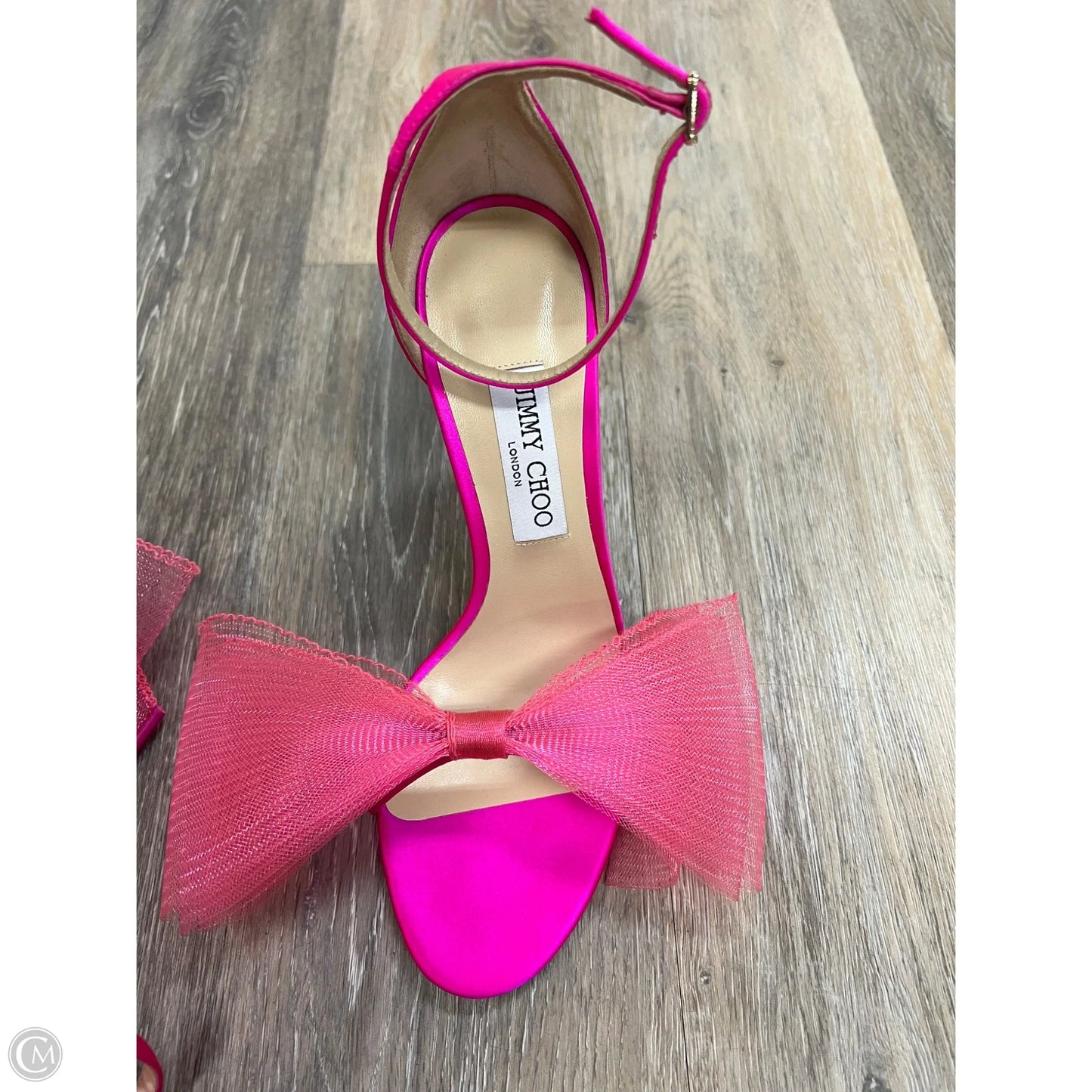 Sandals Luxury Designer By Jimmy Choo In Pink, Size: 10 (41)