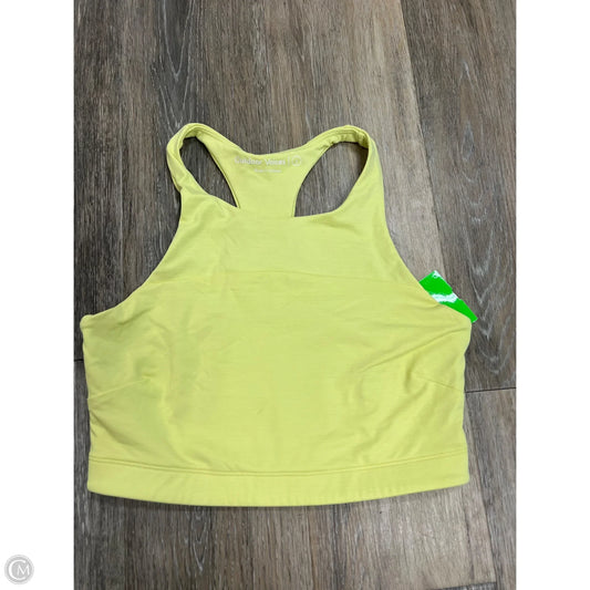 Athletic Bra By Outdoor Voices In Yellow, Size: S