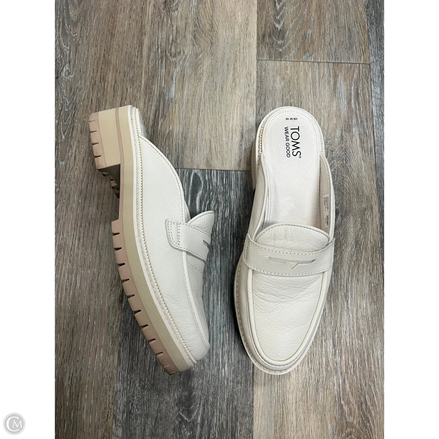 Shoes Flats By Toms In Cream, Size: 10