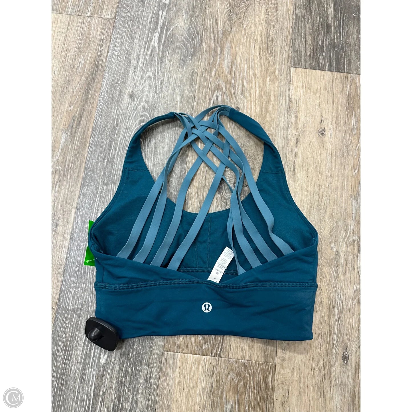 Athletic Bra By Lululemon In Teal, Size: 4