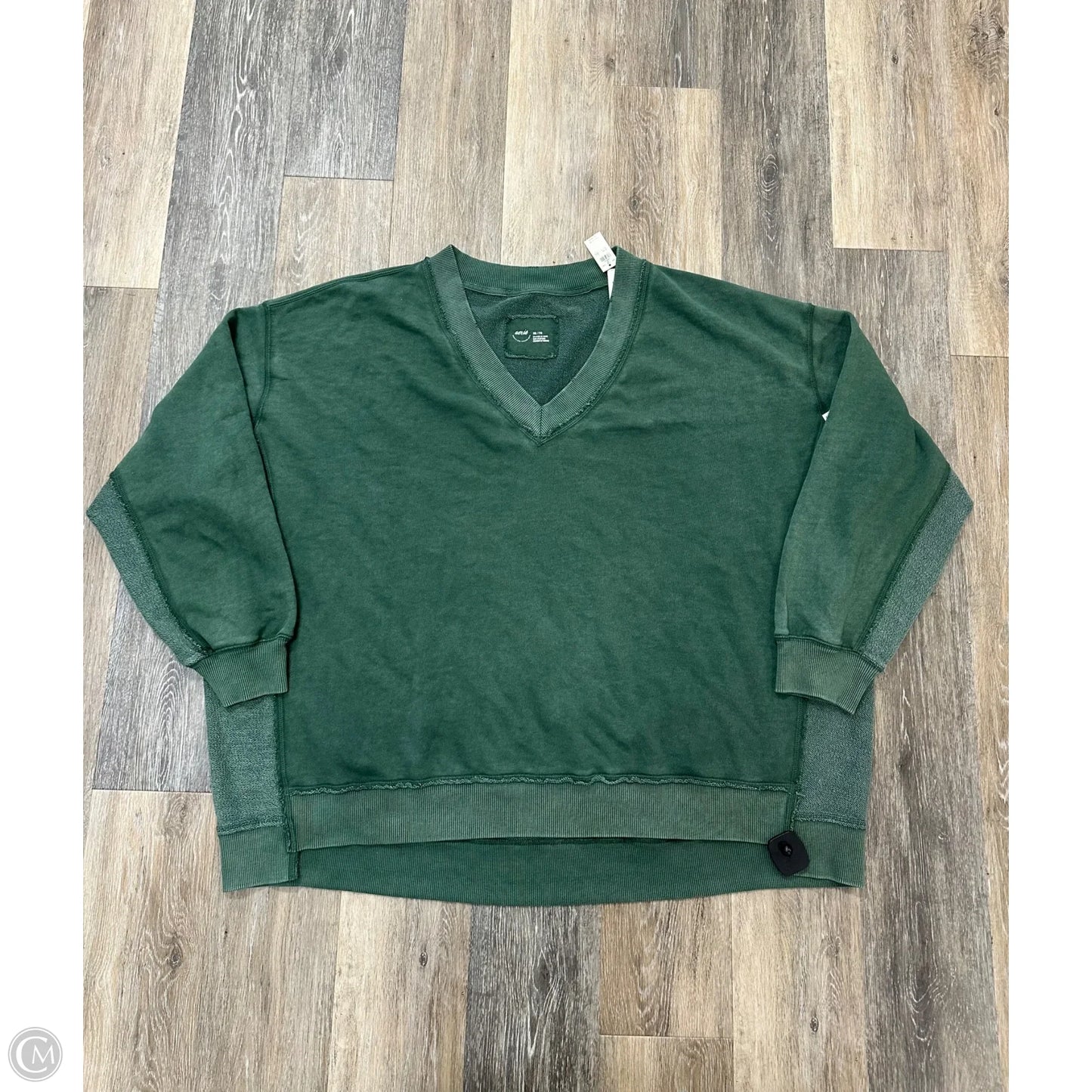 Sweatshirt Crewneck By Aerie In Green, Size: Xxl