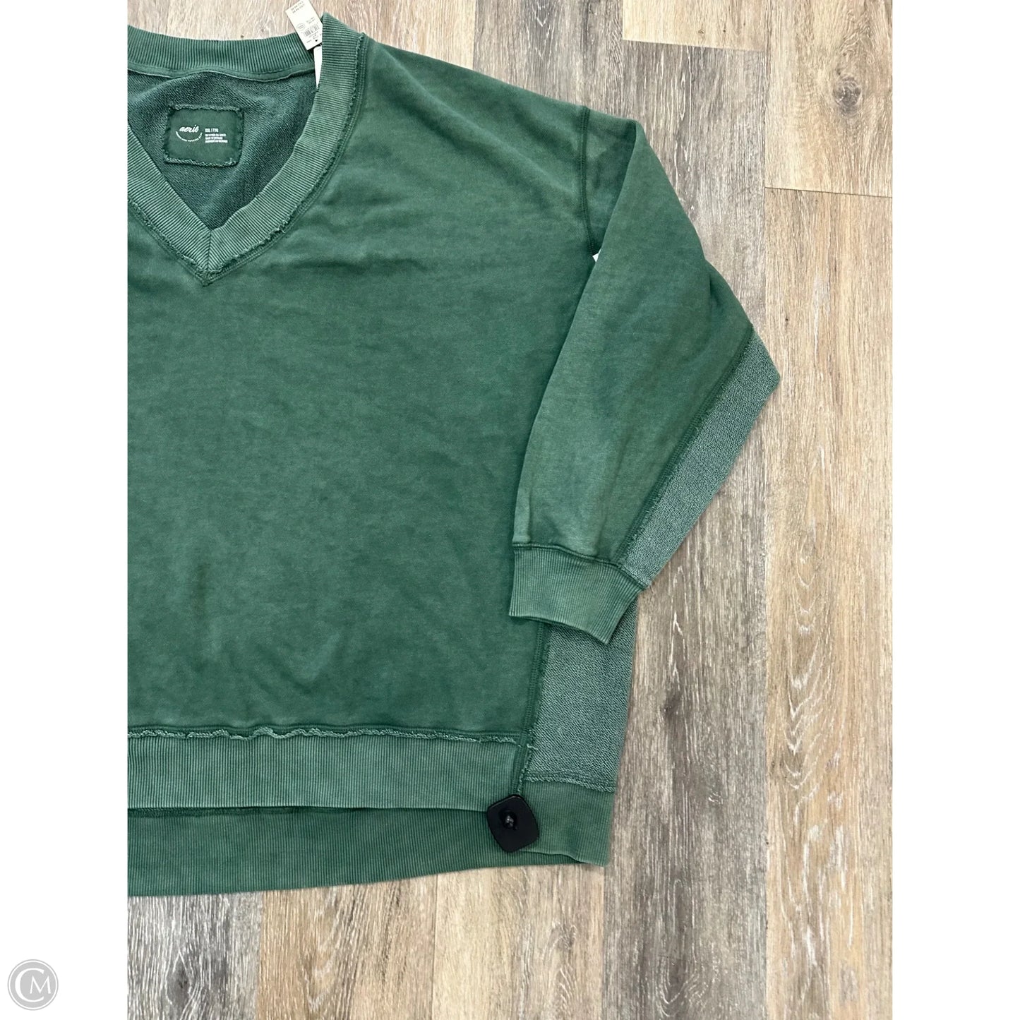 Sweatshirt Crewneck By Aerie In Green, Size: Xxl
