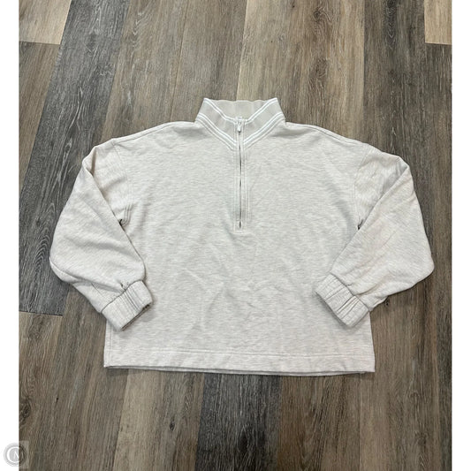 Athletic Sweatshirt Collar By Travis Mathew In Tan, Size: S