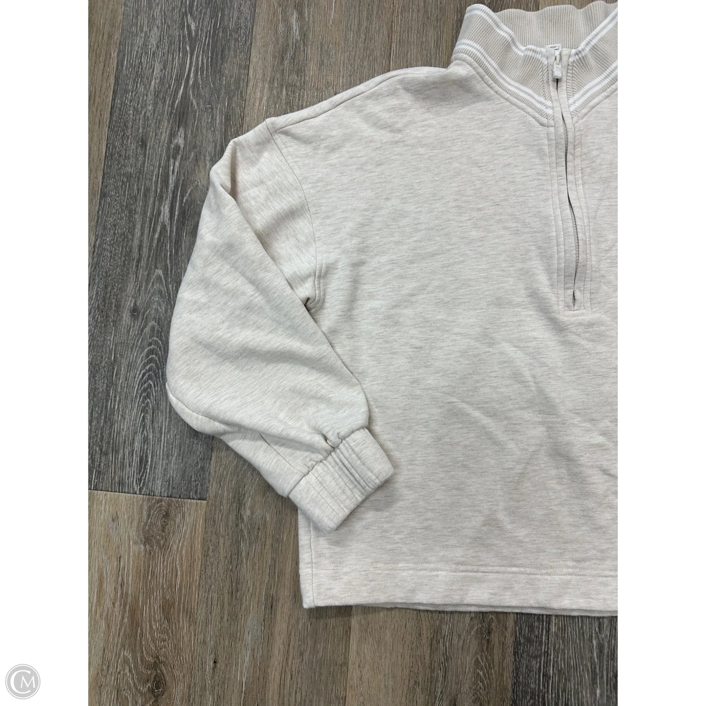 Athletic Sweatshirt Collar By Travis Mathew In Tan, Size: S