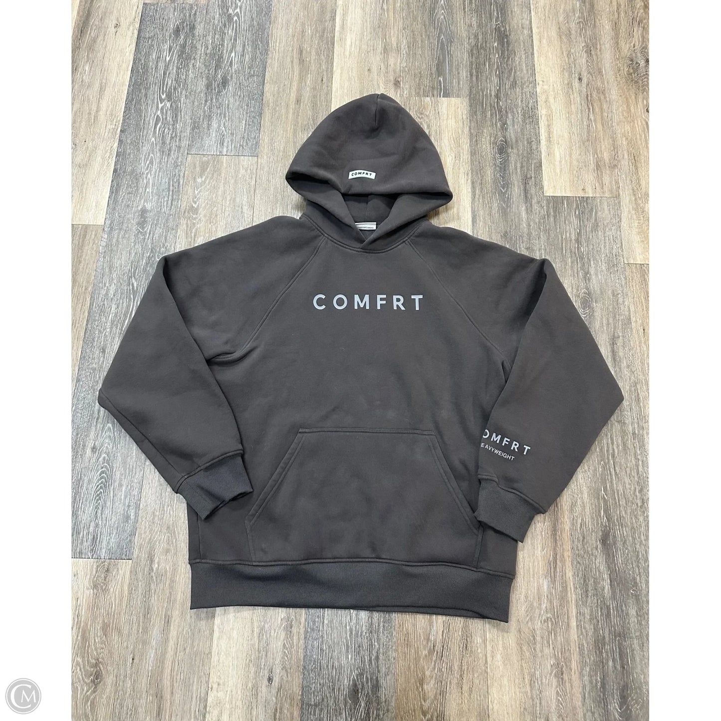 Sweatshirt Hoodie By Comfrt In Brown, Size: Xl