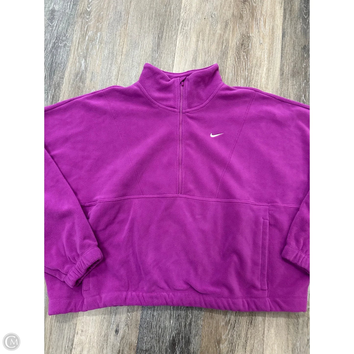 Athletic Sweatshirt Collar By Nike Apparel In Pink, Size: Xl