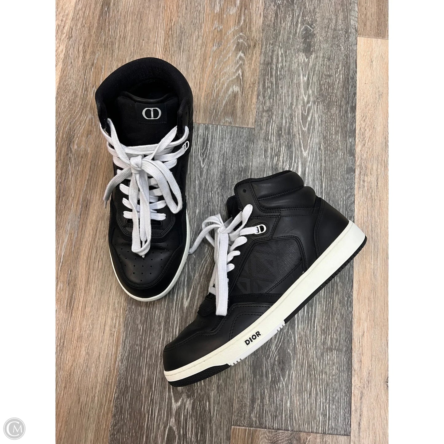 Shoes Luxury Designer By Dior In Black & White, Size: 12 (men’s 10)